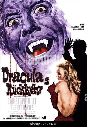 Film Poster film: Dracula est ressuscité de la tombe (1968) Directeur: Freddie Francis 07 novembre 1968 **AVERTISSEMENT** cette photographie est à usage éditorial exclusif et est le copyright des FILMS DE MARTEAU et/ou le photographe assigné par la Société de film ou de production et ne peut être reproduite que par des publications dans le cadre de la promotion du film ci-dessus. Un crédit obligatoire pour LES FILMS DE MARTEAU est requis. Le photographe doit également être crédité lorsqu'il est connu. Aucune utilisation commerciale ne peut être accordée sans l'autorisation écrite de la Société du film. Banque D'Images