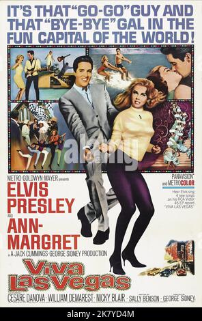 Elvis Presley & Ann-Margret film Poster : Viva Las Vegas ; Love in Las Vegas (USA 1964) Directeur : George Sidney 13 mars 1964 **AVERTISSEMENT** cette photographie est à usage éditorial exclusif et est le droit d'auteur de MGM et/ou le photographe assigné par la Société de film ou de production et ne peut être reproduite que par des publications en conjonction avec la promotion du film ci-dessus. Un crédit obligatoire pour MGM est requis. Le photographe doit également être crédité lorsqu'il est connu. Aucune utilisation commerciale ne peut être accordée sans l'autorisation écrite de la Société du film. Banque D'Images