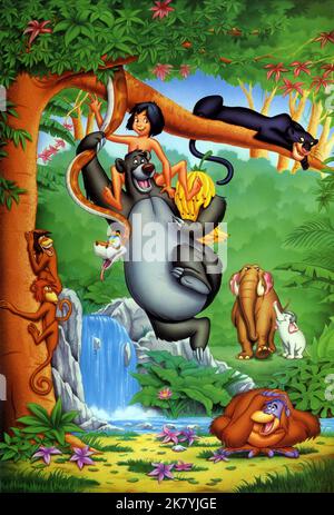 Mowgli, Baloo, Kaa & Bagheera film The Jungle Book (USA 1967) personnages : Mowgli,Baloo,Kaa & Bagheera réalisateur : Wolfgang Reitherman 18 octobre 1967 **AVERTISSEMENT** cette photographie est à usage éditorial exclusif et est la propriété de DISNEY et/ou du photographe assigné par la société de production et ne peut être reproduite que par des publications en liaison avec la promotion du film ci-dessus. Un crédit DISNEY obligatoire est requis. Le photographe doit également être crédité lorsqu'il est connu. Aucune utilisation commerciale ne peut être accordée sans autorisation écrite de The film Company. Banque D'Images