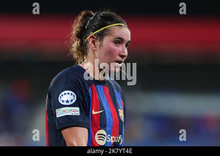 Barcelone, Espagne. 19th octobre 2022. Mariona Caldentey du FC Barcelone lors du match de la Ligue des champions de l'UEFA entre le FC Barcelone et le SL Benfica au stade Johan Cruyff de Barcelone, en Espagne. Crédit : DAX Images/Alamy Live News Banque D'Images