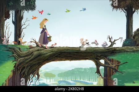 Princess Aurora film Sleeping Beauty (USA 1959) réalisateur : Clyde Geronimi 29 janvier 1959 **AVERTISSEMENT** cette photographie est réservée à un usage éditorial et est protégée par les droits d'auteur de DISNEY et/ou du photographe désigné par le film ou la société de production et ne peut être reproduite que par des publications dans le cadre de la promotion du film ci-dessus. Un crédit DISNEY obligatoire est requis. Le photographe doit également être crédité lorsqu'il est connu. Aucune utilisation commerciale ne peut être accordée sans autorisation écrite de The film Company. Banque D'Images