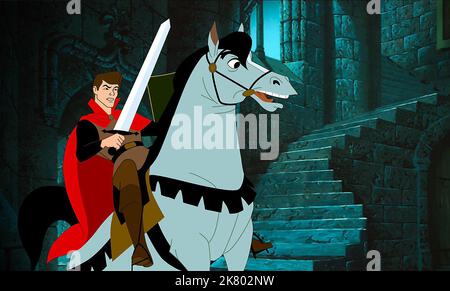 Prince Phillip film: Sleeping Beauty (USA 1959) Directeur: Clyde Geronimi 29 janvier 1959 **AVERTISSEMENT** cette photographie est destinée à un usage éditorial exclusif et est protégée par les droits d'auteur de DISNEY et/ou du photographe attribué par la Société de film ou de production et ne peut être reproduite que par des publications dans le cadre de la promotion du film ci-dessus. Un crédit obligatoire pour DISNEY est requis. Le photographe doit également être crédité lorsqu'il est connu. Aucune utilisation commerciale ne peut être accordée sans l'autorisation écrite de la Société du film. Banque D'Images