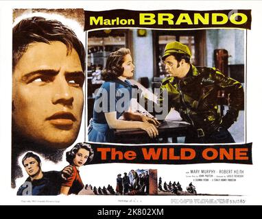 Mary Murphy & Marlon Brando film The Wild One (1953) personnages : Kathie Bleeker, Johnny Strabler réalisateur : László Benedek 30 décembre 1953 **AVERTISSEMENT** cette photographie est à usage éditorial exclusif et est la propriété de COLUMBIA et/ou du photographe assigné par The film or production Company et ne peut être reproduite que par des publications en liaison avec la promotion du film ci-dessus. Un crédit obligatoire à COLUMBIA est requis. Le photographe doit également être crédité lorsqu'il est connu. Aucune utilisation commerciale ne peut être accordée sans autorisation écrite de The film Company. Banque D'Images