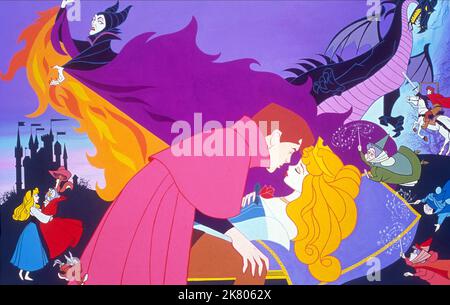 Princess Aurora & Prince Phillip film Sleeping Beauty (USA 1959) réalisateur : Clyde Geronimi 29 janvier 1959 **AVERTISSEMENT** cette photographie est réservée à un usage éditorial et est la propriété de DISNEY et/ou du photographe désigné par le film ou la société de production et ne peut être reproduite que par des publications en liaison avec la promotion du film ci-dessus. Un crédit DISNEY obligatoire est requis. Le photographe doit également être crédité lorsqu'il est connu. Aucune utilisation commerciale ne peut être accordée sans autorisation écrite de The film Company. Banque D'Images