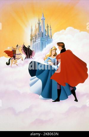 Princess Aurora & Prince Phillip film Sleeping Beauty (USA 1959) réalisateur : Clyde Geronimi 29 janvier 1959 **AVERTISSEMENT** cette photographie est réservée à un usage éditorial et est la propriété de DISNEY et/ou du photographe désigné par le film ou la société de production et ne peut être reproduite que par des publications en liaison avec la promotion du film ci-dessus. Un crédit DISNEY obligatoire est requis. Le photographe doit également être crédité lorsqu'il est connu. Aucune utilisation commerciale ne peut être accordée sans autorisation écrite de The film Company. Banque D'Images