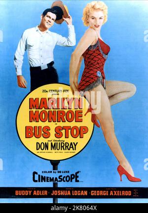 Don Murray & Marilyn Monroe Poster film: Bus Stop (USA 1956) personnages: Beauregard 'Bo' Decker, Cherie Directeur: Joshua Logan 31 août 1956 **AVERTISSEMENT** cette photographie est à usage éditorial exclusif et est le droit d'auteur de 20th CENTURY FOX et/ou le photographe assigné par la Société de film ou de production et ne peut être reproduite que par des publications dans le cadre de la promotion du film ci-dessus. Un crédit obligatoire à 20th CENTURY FOX est requis. Le photographe doit également être crédité lorsqu'il est connu. Aucune utilisation commerciale ne peut être accordée sans l'autorisation écrite de la Société du film. Banque D'Images