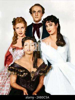 Valentina Cortese, Yvonne de Carlo, Alan Badel & Rita Gam film: Magic Fire (1955) personnages: Mathilde Wesendonk, Minna Planer, Richard Wagner, Cosima Liszt Directeur: William Dieterle 15 juillet 1955 **AVERTISSEMENT** cette photographie est à usage éditorial exclusif et est le droit d'auteur de LA RÉPUBLIQUE PIC et/ou du photographe assigné par la Société de film ou de production et ne peut être reproduite que par des publications dans le cadre de la promotion du film ci-dessus. Un crédit obligatoire pour LA RÉPUBLIQUE PIC est requis. Le photographe doit également être crédité lorsqu'il est connu. Aucune utilisation commerciale ne peut être accordée sans bref Banque D'Images