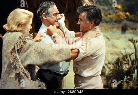 Grace Kelly, Paul Douglas & Stewart Granger film: Green Fire (1954) personnages: Catherine Knowland, Vic Leonard, Rian X. Mitchell Directeur: Andrew Marton 24 décembre 1954 **AVERTISSEMENT** cette photographie est à usage éditorial exclusif et est le droit d'auteur de MGM et/ou le photographe assigné par la Société de film ou de production et ne peut être reproduite que par des publications en conjonction avec la promotion du film ci-dessus. Un crédit obligatoire pour MGM est requis. Le photographe doit également être crédité lorsqu'il est connu. Aucune utilisation commerciale ne peut être accordée sans l'autorisation écrite de la Société du film. Banque D'Images