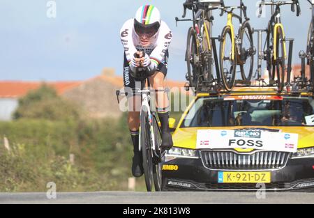 Tobias Foss de L'ÉQUIPE JUMBO-VISMA lors de l'UCI Chrono des Nations 2022, course cycliste sur 16 octobre 2022 aux Herbiers, France - photo Laurent Lairys / DPPI Banque D'Images