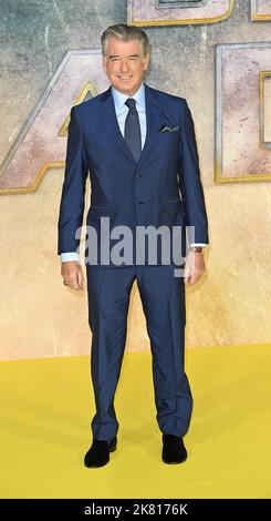 La photo doit être créditée ©Alpha Press 085000 18/10/2022 Pierce Brosnan Black Adam UK Premiere à Londres Banque D'Images