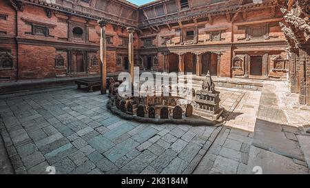 Bain royal au Musée Patan à Patan Durbar Square Banque D'Images
