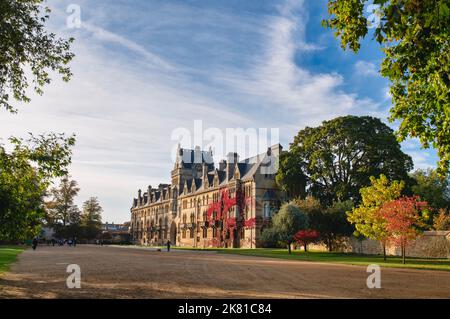 Christ Church College en automne. Oxford. Oxfordshire, Angleterre Banque D'Images