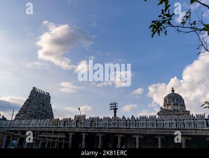 Le temple Ekambareswalar (temple Ekambaranathar) est un temple hindou dédié à la déité Shiva, situé dans la ville de Kanchipuram dans le Tamil Nadu, en Inde Banque D'Images