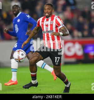 19 Oct 2022 - Brentford v Chelsea - Premier League - Gtech Community Stadium Ivan Toney de Brentford lors du match de la Premier League contre Chelsea. Image : Mark pain / Alamy Banque D'Images