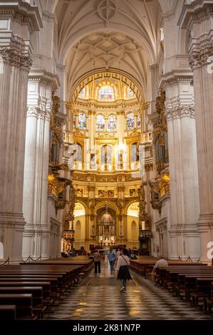 « Grenade. Espagne'; 4 octobre 2022: Détails de la cathédrale de Grenade Banque D'Images