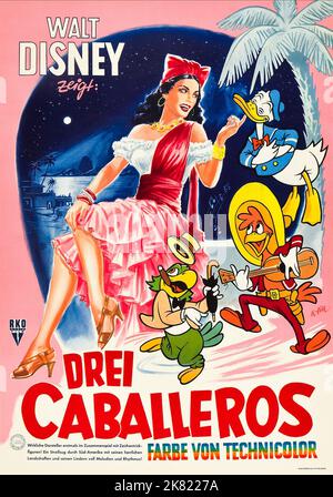 Film d'affiche : les trois Caballeros (1944) Directeur : Norman Ferguson & Clyde Geronimi 21 décembre 1944 **AVERTISSEMENT** cette photographie est destinée à un usage éditorial exclusif et est protégée par les droits d'auteur de DISNEY et/ou du photographe attribué par la société film ou production et ne peut être reproduite que par des publications dans le cadre de la promotion du film ci-dessus. Un crédit obligatoire pour DISNEY est requis. Le photographe doit également être crédité lorsqu'il est connu. Aucune utilisation commerciale ne peut être accordée sans l'autorisation écrite de la Société du film. Banque D'Images