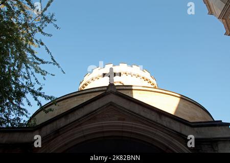 L'église du Temple, Fleet Street, Londres - la zone du Temple était à l'origine la propriété des Templiers, mais a ensuite été donné au système juridique, Banque D'Images