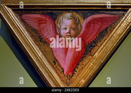 Anges 1451-1453 par PESELLINO Francesco di Stefano 1422-1457 Uffizi Florence Banque D'Images