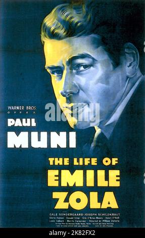 Paul muni film: La vie d'Emile Zola (USA 1937) personnages: Emile Zola Directeur: William Dieterle 11 août 1937 **AVERTISSEMENT** cette photographie est à usage éditorial exclusif et est le copyright de WARNER BROS. Et/ou le photographe assigné par la Société du film ou de la production et ne peut être reproduite que par des publications dans le cadre de la promotion du film ci-dessus. Un crédit obligatoire pour WARNER BROS est requis. Le photographe doit également être crédité lorsqu'il est connu. Aucune utilisation commerciale ne peut être accordée sans l'autorisation écrite de la Société du film. Banque D'Images