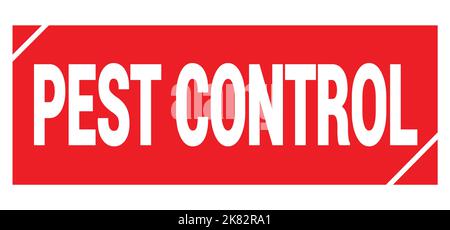 Texte DE LUTTE ANTIPARASITAIRE inscrit sur l'affiche rouge en forme de timbre grungy. Banque D'Images