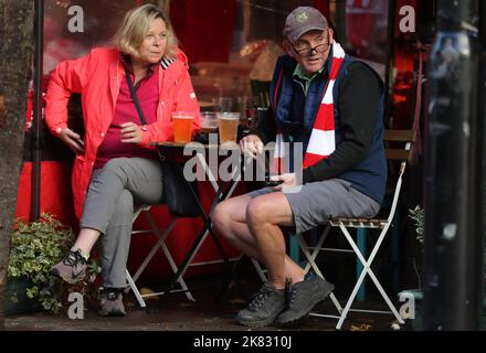 Londres, Royaume-Uni. 20th octobre 2022. Fans d'Arsenal avant le match de l'UEFA Europa League au stade Emirates de Londres. Crédit photo à lire: Paul Terry / Sportimage crédit: Sportimage / Alay Live News Banque D'Images