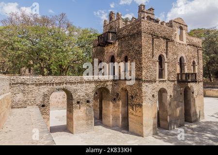 Bain Fasilidas à Gondar, en Éthiopie Banque D'Images