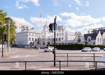 Gurdwara Singh Sabha London East, Barking Banque D'Images