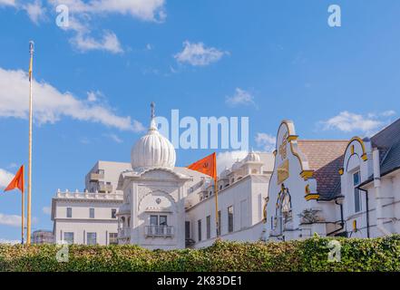 Gurdwara Singh Sabha London East, Barking Banque D'Images