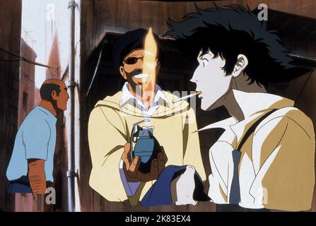 Spike Spiegel film: Cowboy Bebop: Tengoku No Tobira (2001) personnages: Spike Spiegel Directeur: Shinichiro Watanabe 01 septembre 2001 **AVERTISSEMENT** cette photographie est destinée à un usage éditorial exclusif et est protégée par le droit d'auteur de COLUMBIA TRISTAR et/ou du photographe attribué par la Société de film ou de production et ne peut être reproduite que par des publications dans le cadre de la promotion du film ci-dessus. Un crédit obligatoire pour COLUMBIA TRISTAR est requis. Le photographe doit également être crédité lorsqu'il est connu. Aucune utilisation commerciale ne peut être accordée sans l'autorisation écrite de la Société du film. Banque D'Images