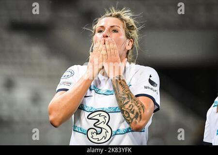 Paris, France. 20th octobre 2022. Millie BRIGHT de Chelsea célèbre son but lors de la Ligue des champions de l'UEFA, Group A match de football entre Paris Saint-Germain et Chelsea sur 20 octobre 2022 au stade Jean Bouin à Paris, France - photo: Matthieu Mirville/DPPI/LiveMedia crédit: Agence de photo indépendante/Alamy Live News Banque D'Images