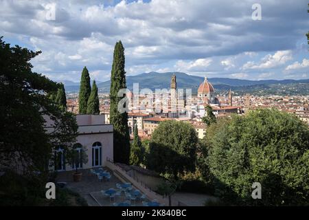 Le jardin à l'italienne Bardini Gardens Florence Italie Banque D'Images