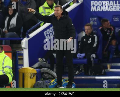 Leicester, Royaume-Uni. 20th octobre 2022. Jesse Marsch, directrice de Leeds United, regarde pendant le match de la Premier League au King Power Stadium de Leicester. Crédit photo à lire: Darren Staples / Sportimage crédit: Sportimage / Alay Live News Banque D'Images