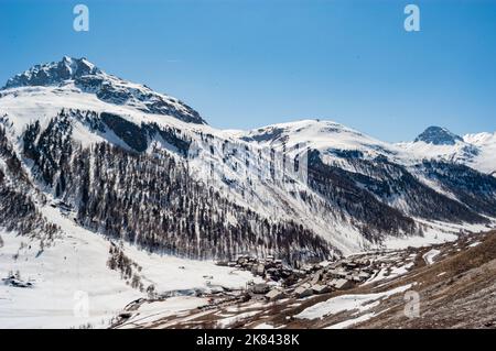 Val d'Isère, espace Kiilly, Savoie, France Banque D'Images