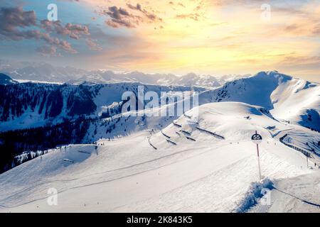 Ski Vacation in Ischgl, Austria Banque D'Images