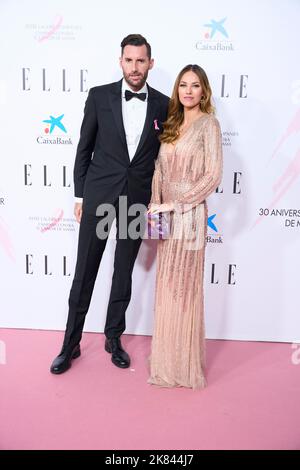 20 octobre 2022, Madrid, Madrid, Espagne: Helen LIndes, Rudy Fernandez assiste au dîner de charité au Royal Theatre on 20 octobre 2022 du magazine elle 'cancer ball' à Madrid, Espagne (Credit image: © Jack Abuin/ZUMA Press Wire) Banque D'Images