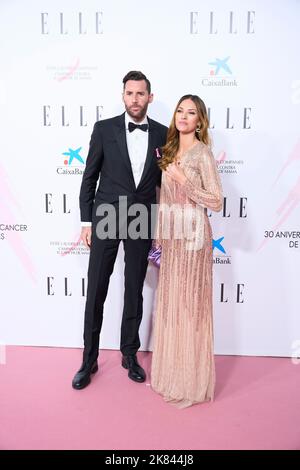 20 octobre 2022, Madrid, Madrid, Espagne: Helen LIndes, Rudy Fernandez assiste au dîner de charité au Royal Theatre on 20 octobre 2022 du magazine elle 'cancer ball' à Madrid, Espagne (Credit image: © Jack Abuin/ZUMA Press Wire) Banque D'Images