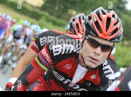 Cadel Evans de BMC Racing Team pendant la phase 8 Banque D'Images