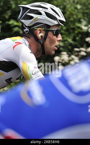 HTC - Mark Cavendish de Highroad au cours de l'étape 8 Banque D'Images