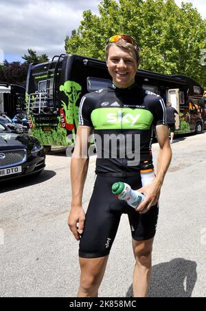 Edvald Boasson Hagen de Team Sky pendant la journée de repos Banque D'Images