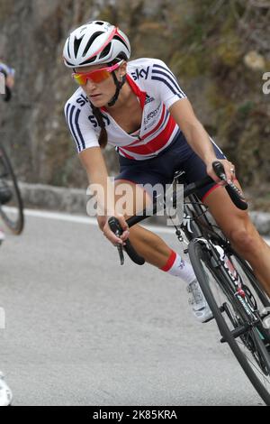 Lizzie Armitstead en Grande-Bretagne pendant la course. Banque D'Images