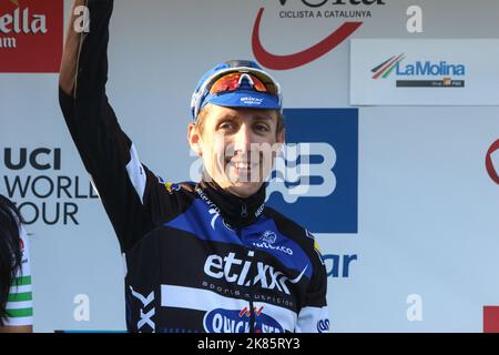 DaN Martin (Etixx Quick Step), le vainqueur de la scène et nouveau leader GC en Irlande Banque D'Images