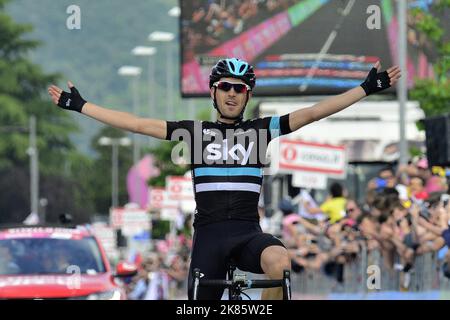 Mikel Nieve (Team Sky) remporte la scène Banque D'Images