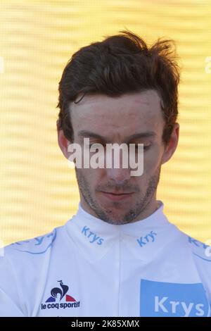 Maillot Cyclisme Le Coq Sportif Blanc - Adam Yates Tour De France 2016 - Taille XS