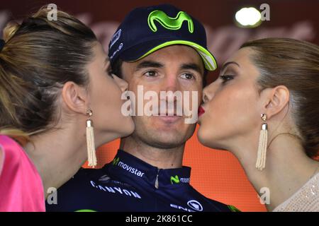 Gorka Izaguirre est le vainqueur de la phase 8 du Giro d'Italia 100, Molfetta - Peschici, 13th mai 2017 Banque D'Images