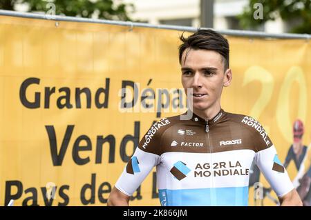 L'équipe française de Romain Bardet AG2R la Mondiale Banque D'Images