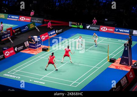 Odense, Danemark. 20th octobre 2022. Le tournoi international de badminton Denmark Open 2022 a lieu au Jyske Bank Arena d'Odense, au Danemark, du 18 au 23 octobre 2022 et a un prix total de 750 000 dollars. (Crédit photo : Gonzales photo/Alamy Live News Banque D'Images