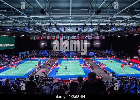 Odense, Danemark. 20th octobre 2022. Le tournoi international de badminton Denmark Open 2022 a lieu au Jyske Bank Arena d'Odense, au Danemark, du 18 au 23 octobre 2022 et a un prix total de 750 000 dollars. (Crédit photo : Gonzales photo/Alamy Live News Banque D'Images