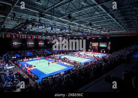 Odense, Danemark. 20th octobre 2022. Le tournoi international de badminton Denmark Open 2022 a lieu au Jyske Bank Arena d'Odense, au Danemark, du 18 au 23 octobre 2022 et a un prix total de 750 000 dollars. (Crédit photo : Gonzales photo/Alamy Live News Banque D'Images