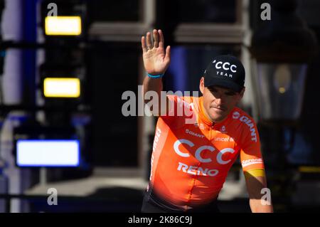 Équipe Greg Van Avermaet Tour de France 2019 présentations de l'équipe du CCC, Bruxelles, Belgique. Banque D'Images