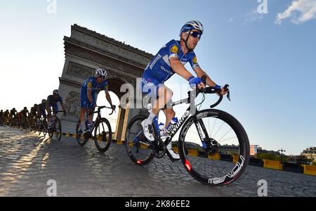 Dries Devenyns, équipe Deceuninck Quick Step, pendant l'étape 21 du Tour de France. Banque D'Images